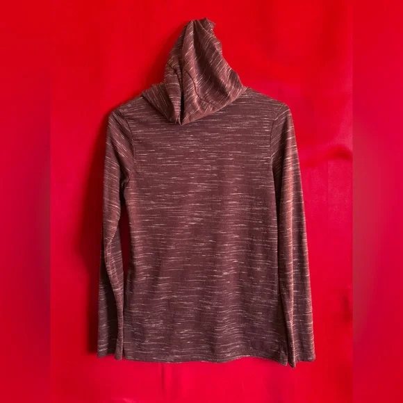 #354-Nike Burgundy Dri-FIT Lightweight T-Shirt Hoodie Size XS - Picture 2 of 4